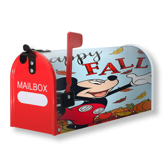 Happy Fall Mickey Magnetic Mailbox Cover 18" x 21" Outdoor Decor