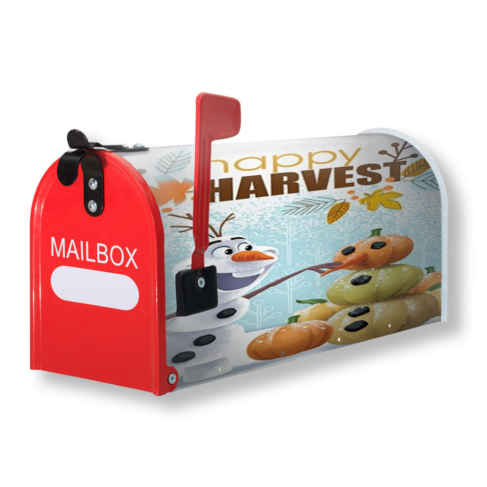 Happy Harvest Olaf Magnetic Mailbox Cover - 18.0" X 21.0"