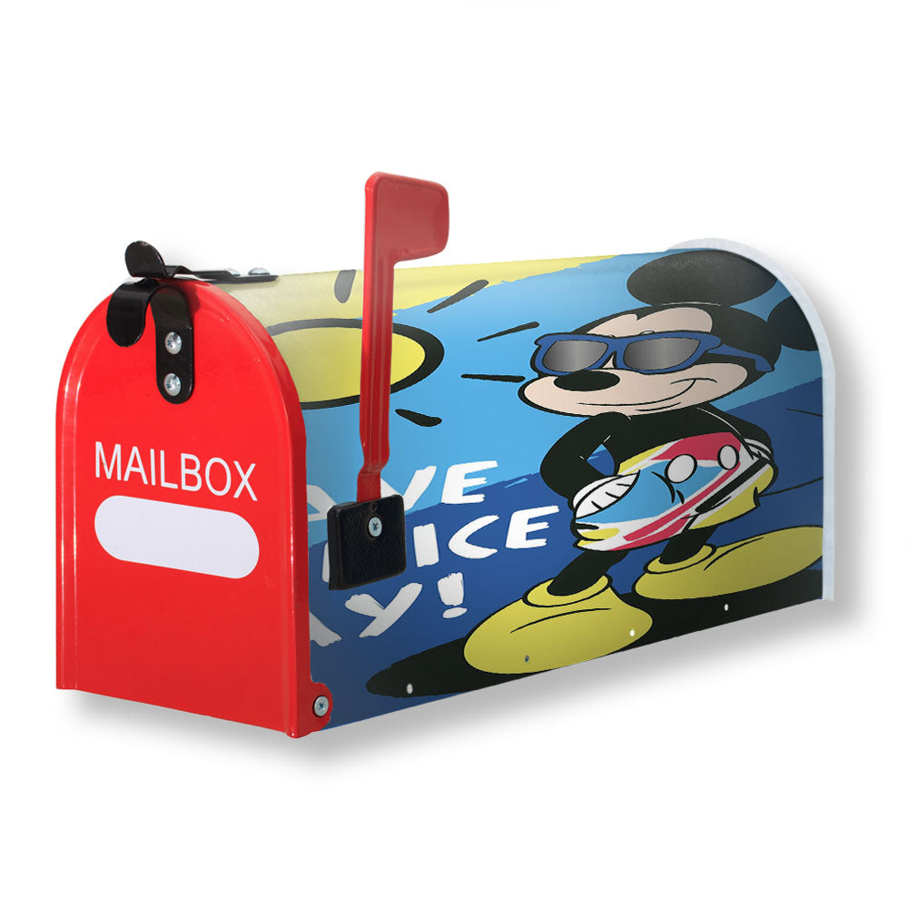 Have A Nice Day Sunny Mickey Magnetic Mailbox Cover - 18.0" X 21.0"
