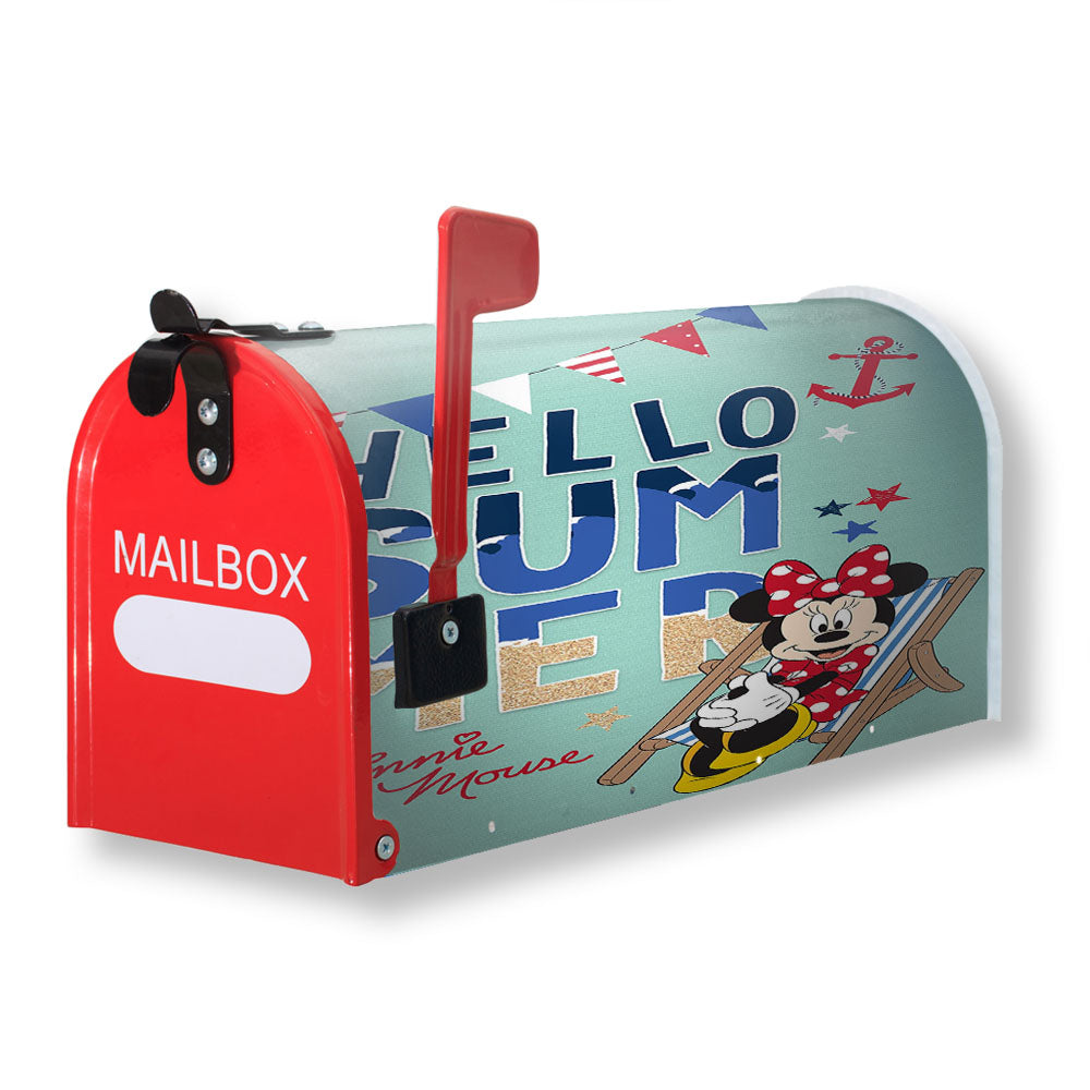 Hello Summer Minnie Magnetic Mailbox Cover - 18.0" X 21.0"