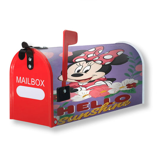 Hello Sunshine Minnie Mouse Magnetic Mailbox Cover 18" x 21" Outdoor Decor