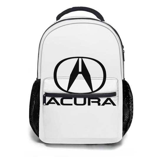 Acura Logo White School Backpacks
