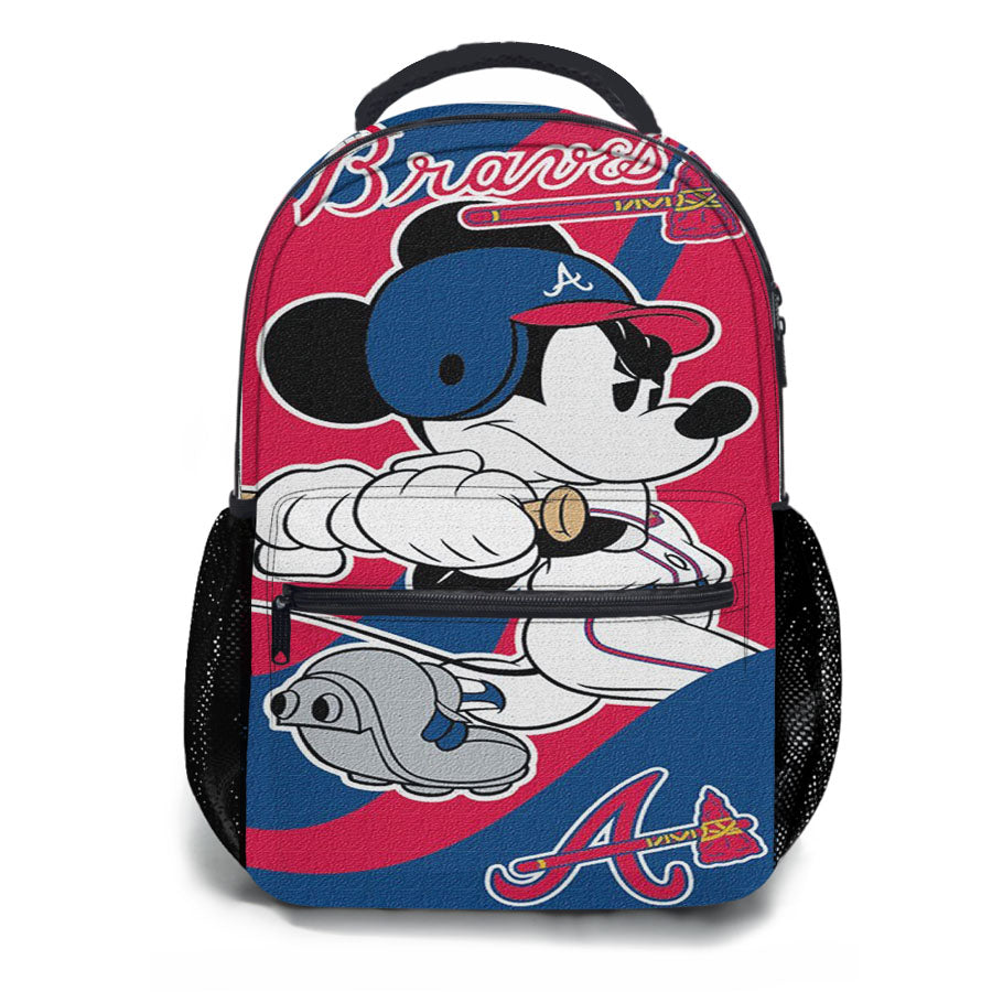 Atlanta Braves Disney Mickey Mouse School Backpacks