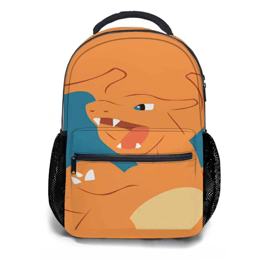 Pokemon Charizard Orange Bkg School Backpacks
