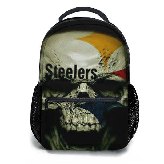 3D Skull Pittsburgh Steelers School Backpacks