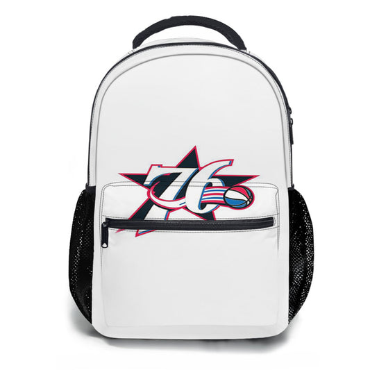 76Ers Logo Ball Back School Backpacks