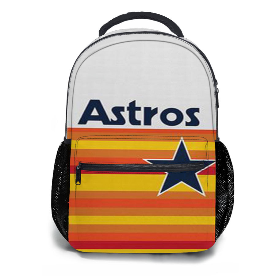 Astros Baseball Logo School Backpacks