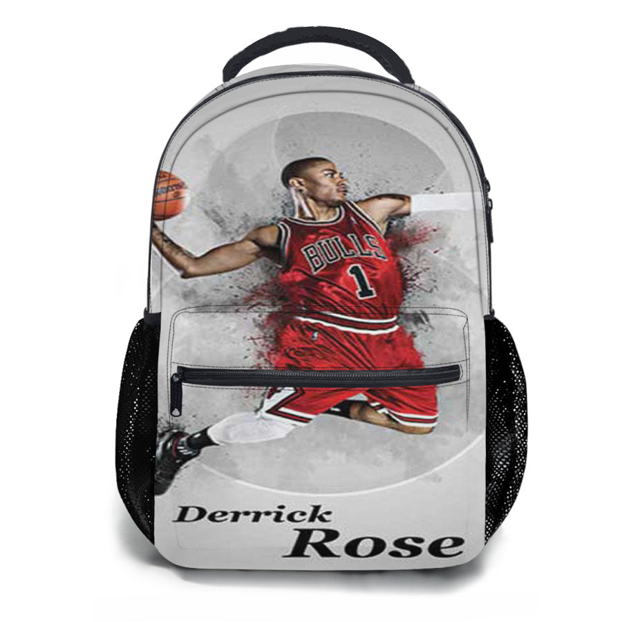 Derrick Rose Grey Circles School Backpacks