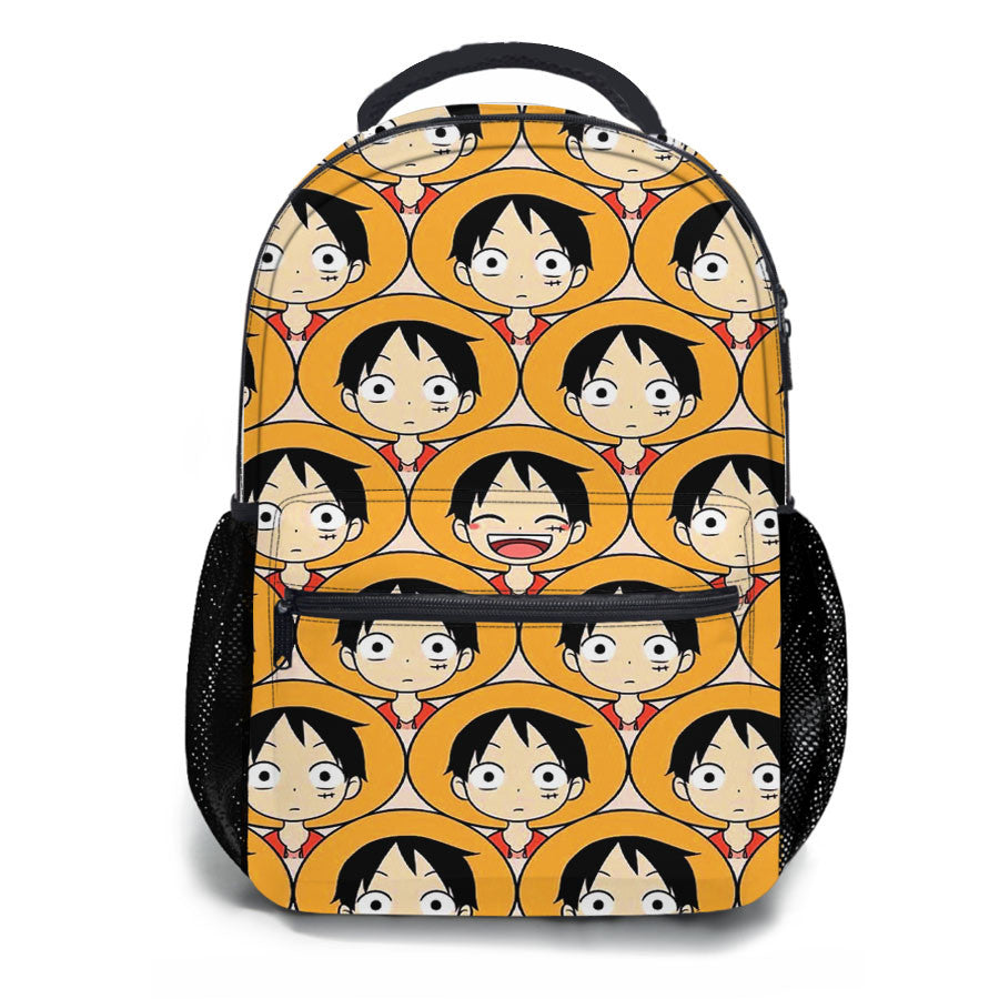 One Piece Anime Pattern School Backpacks