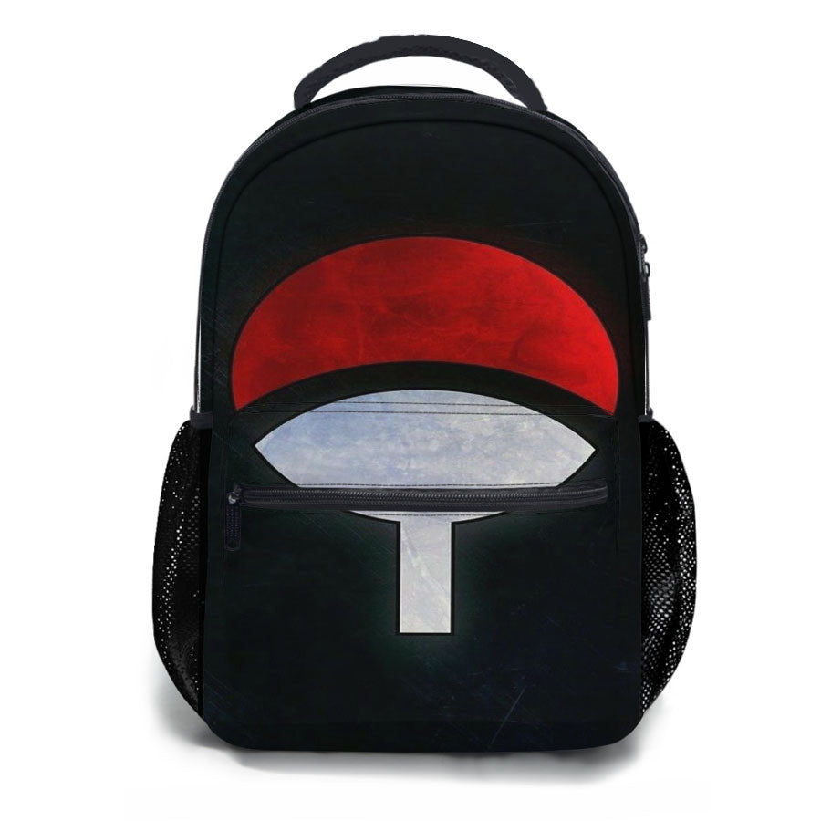 Uchiha Clan Naruto In Black Marble School Backpacks