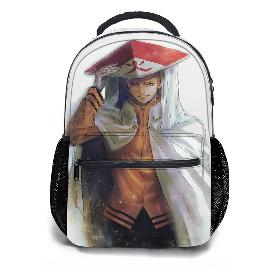 Uzumaki Naruto Hokage Fan Art School Backpacks