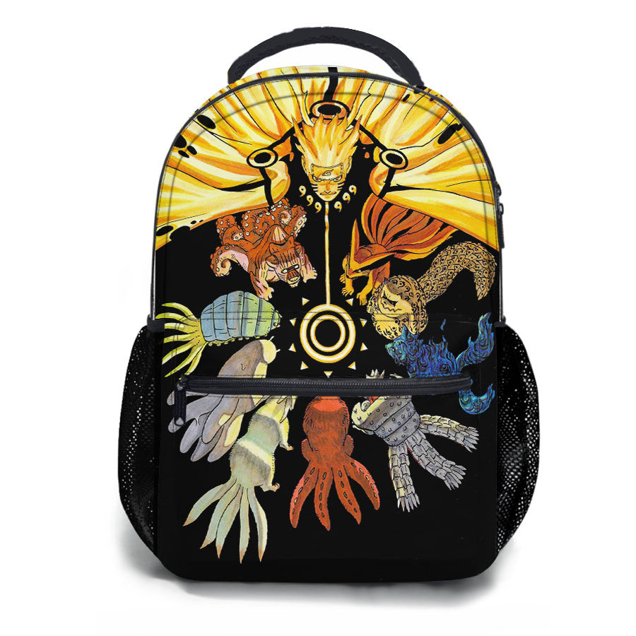 Uzumaki Naruto Kyuubi Mode School Backpacks