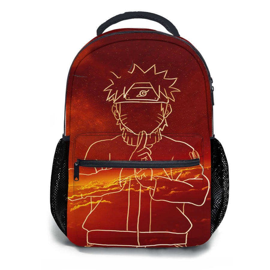 Uzumaki Naruto Outlline School Backpacks