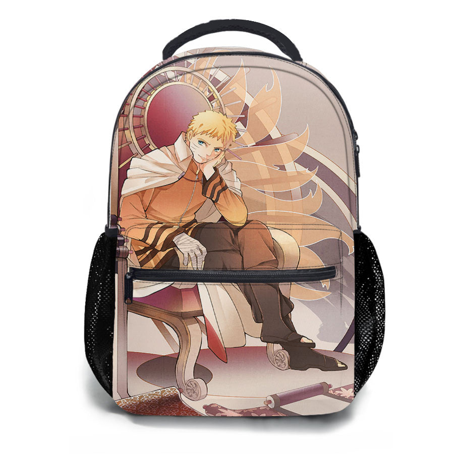 Uzumaki Naruto Thrones School Backpacks
