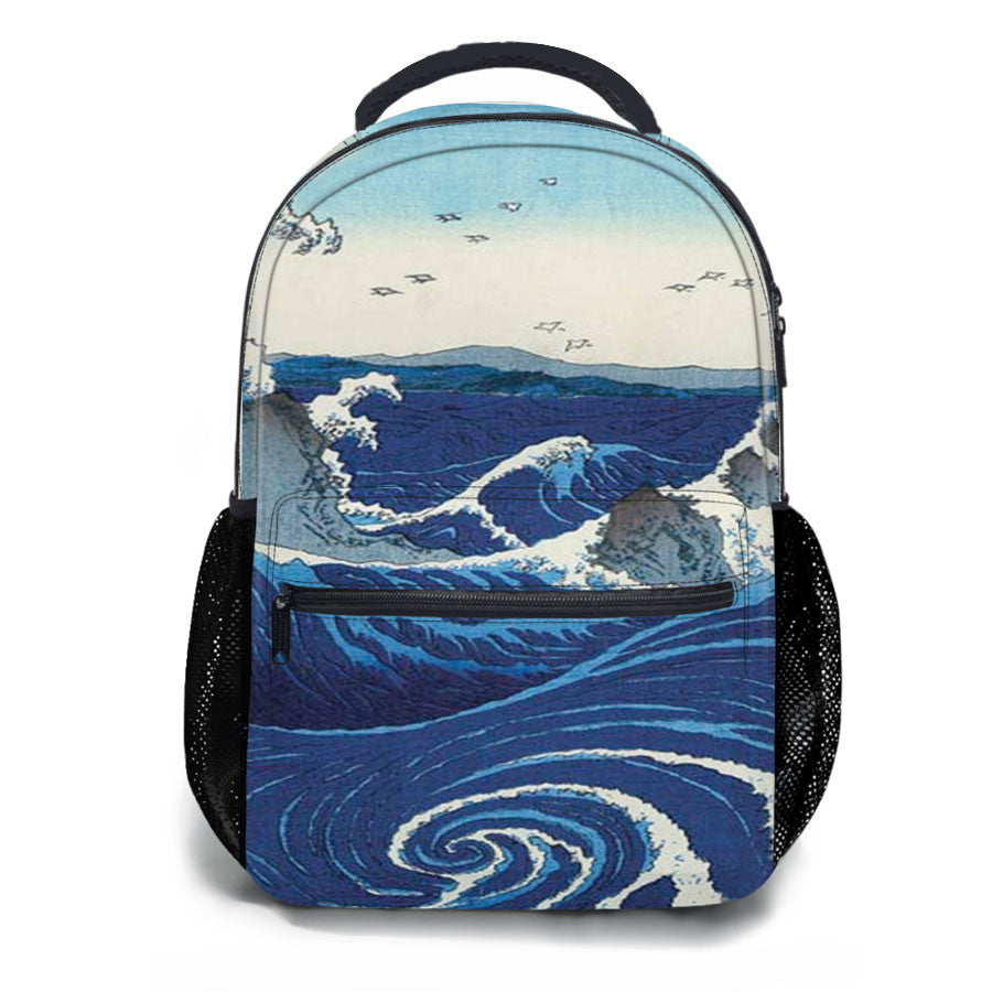 View Of The Naruto Whirlpools At Awa School Backpacks