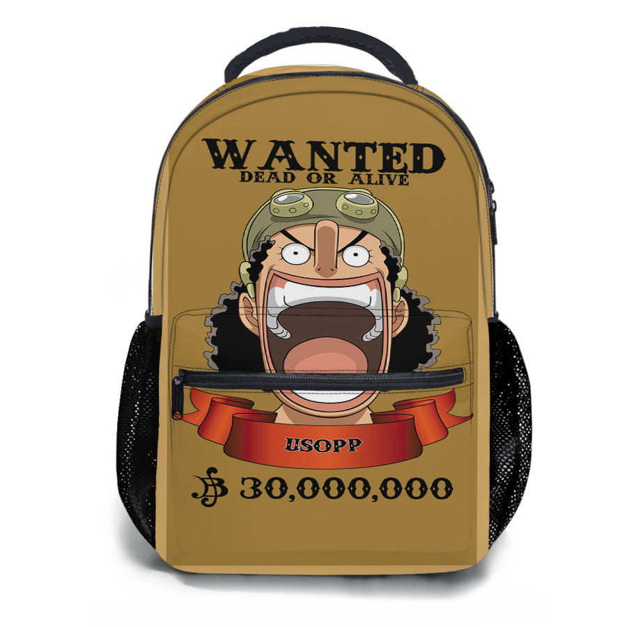 Wanted Usopp One Piece School Backpacks
