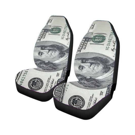 $100 Dollar Bill Money Car Seat Covers