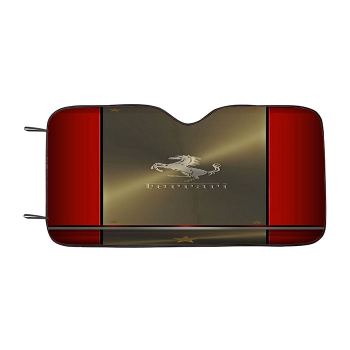 Ferrari Luxury Red Car Auto Sun Shade Windshield Cover