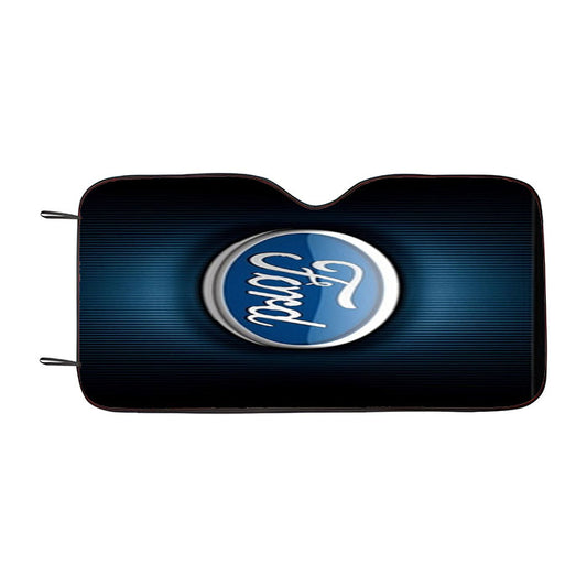 Ford Logo Blue Stripe Car Auto Sun Shade Windshield Cover