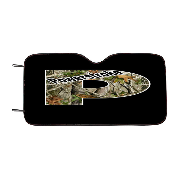 Ford Powerstroke Browning Car Auto Sun Shade Windshield Cover