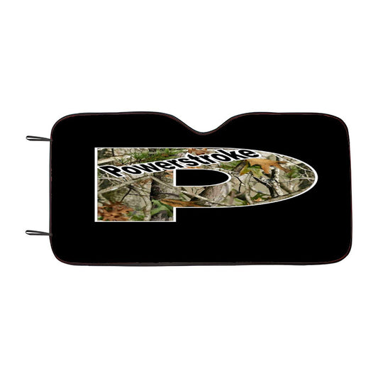 Ford Powerstroke Browning Car Auto Sun Shade Windshield Cover