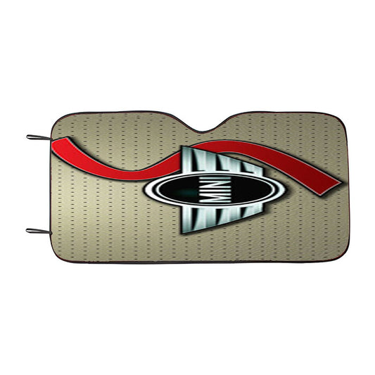 Mini Cooper Logo Silver Landscape Car Auto Sun Shade Windshield Cover