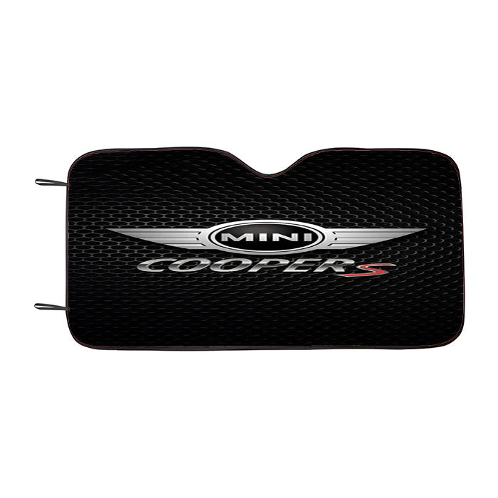 Mini Cooper S Metal Logo Car Auto Sun Shade Windshield Cover