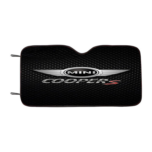 Mini Cooper S Metal Logo Car Auto Sun Shade Windshield Cover
