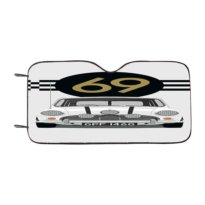 Mini Cooper White 69 Car Auto Sun Shade Windshield Cover