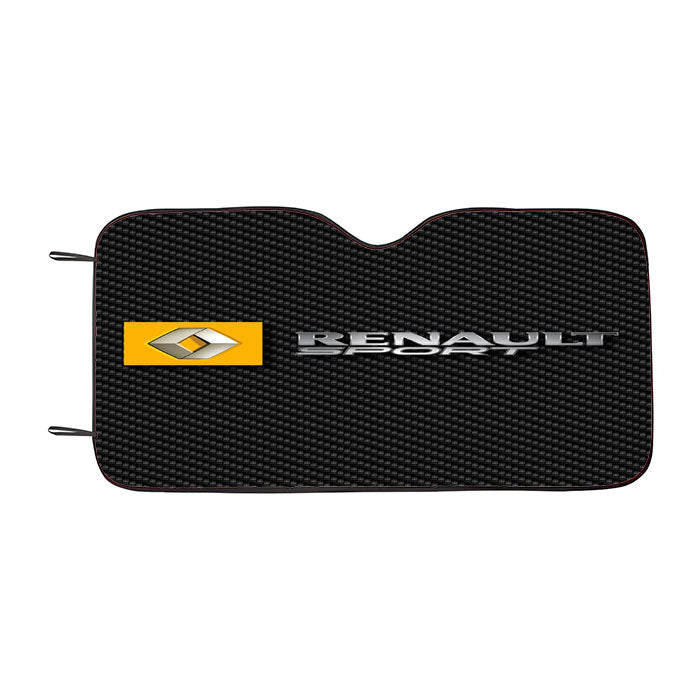 Renault Sport Carbon Fiber Car Auto Sun Shade Windshield Cover