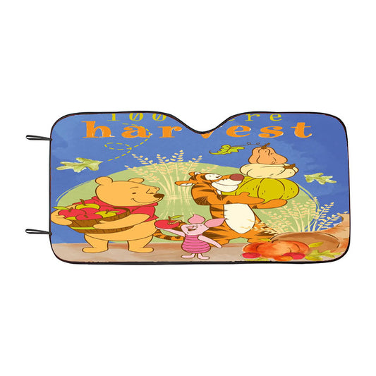 100 Acre Harvest Pooh Car Auto Sun Shade Windshield Cover