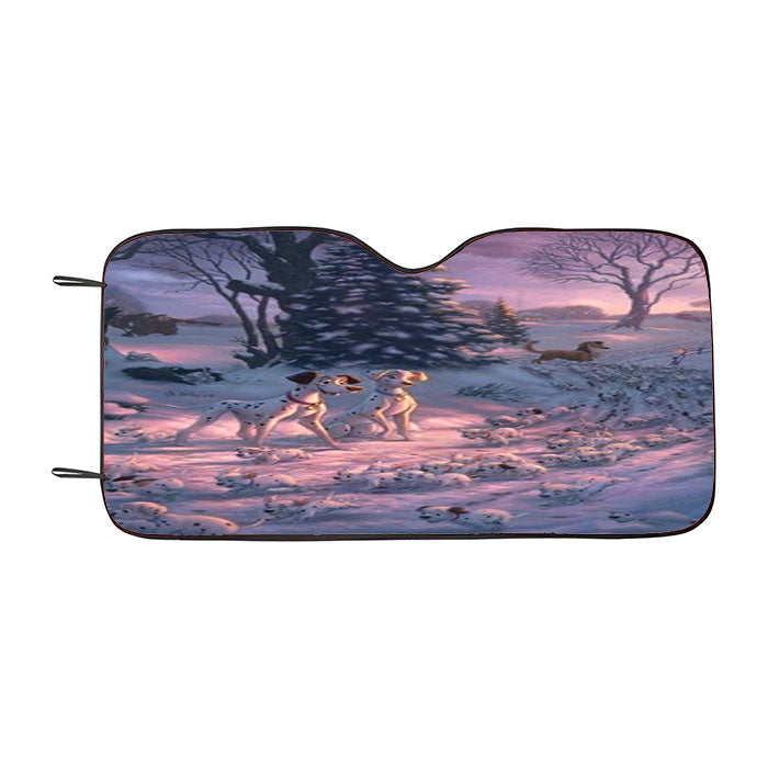 101 Dalmatians On The Run Car Auto Sun Shade Windshield Cover