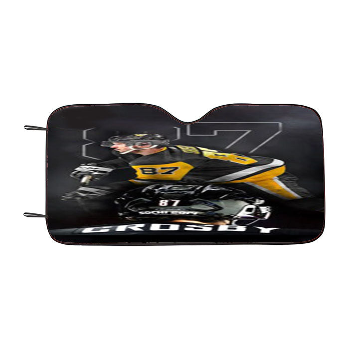 87 Sidney Crosby Pittsburgh Penguins Car Auto Sun Shade Windshield Cover