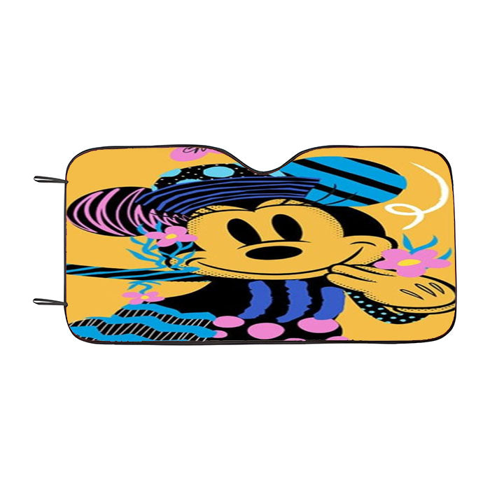 Abstract Spring Minnie Mouse Car Auto Sun Shade Windshield Cover