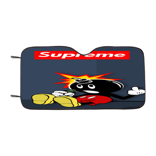 Adam Bomb The Hundreds Bomb Mickey Mouse Car Auto Sun Shade Windshield Cover