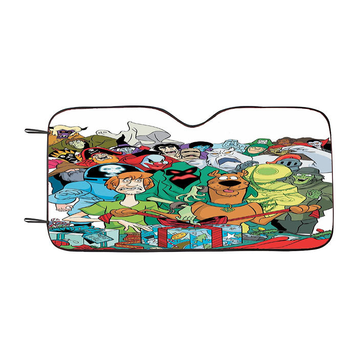 All Scooby Doo Villains And Shaggy Car Auto Sun Shade Windshield Cover