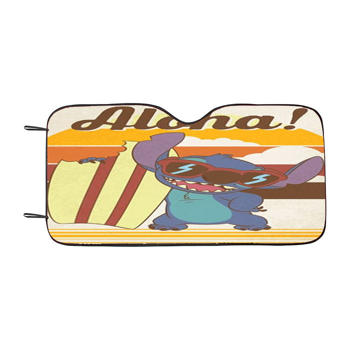 Aloha Stitch Car Auto Sun Shade Windshield Cover