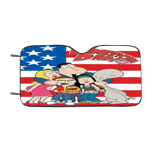 American Dad Car Auto Sun Shade Windshield Cover