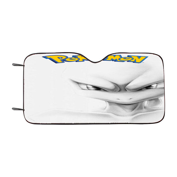 Anime Pokemon Mewto Car Auto Sun Shade Windshield Cover