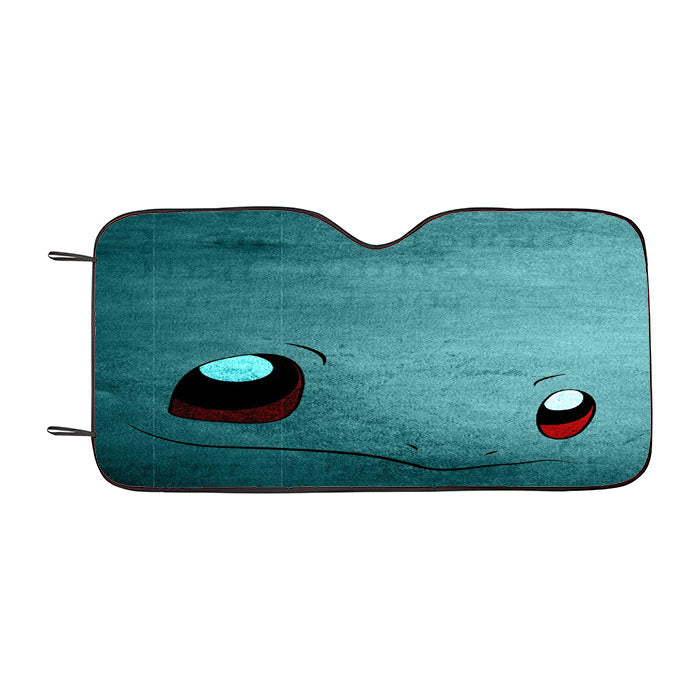 Anime Pokemon Minimalist Squirtle Blue Car Auto Sun Shade Windshield Cover