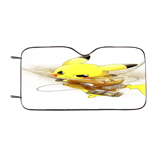 Attack On Titan Pokemon Car Auto Sun Shade Windshield Cover