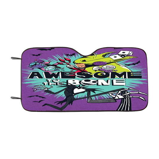 Awesome To The Bone Car Auto Sun Shade Windshield Cover