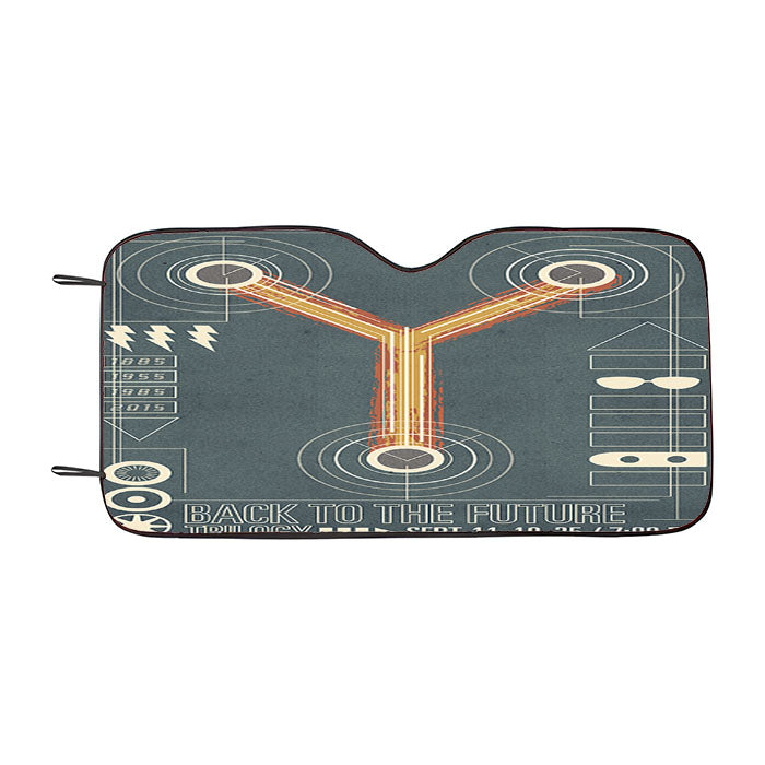 Back To The Future Flux Car Auto Sun Shade Windshield Cover