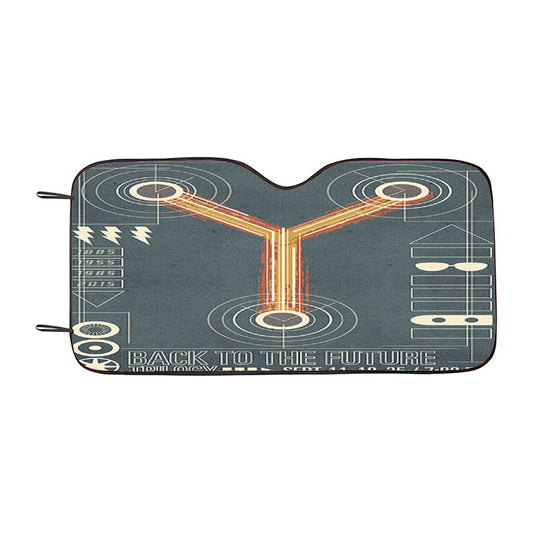 Back To The Future Flux Car Auto Sun Shade Windshield Cover