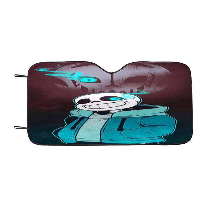 Bad Time Sans Glowing Eye Undertale  Car Auto Sun Shade Windshield Cover