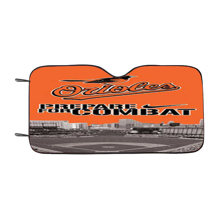 Baltimore Orioles Prepare Car Auto Sun Shade Windshield Cover