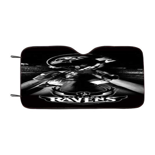 Baltimore Ravens Bw Car Auto Sun Shade Windshield Cover