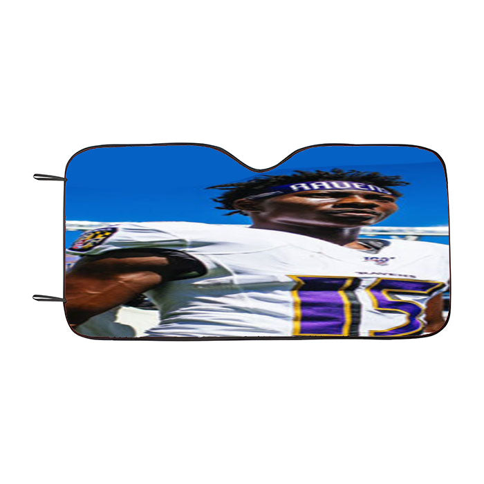 Baltimore Ravens Hollywood Brown Car Auto Sun Shade Windshield Cover