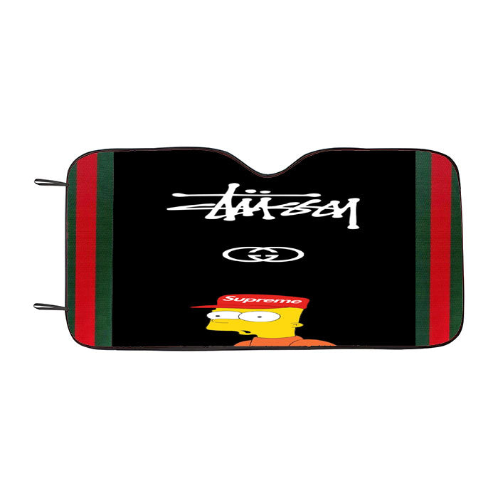 Bart Simpson Stassy Supreme Car Auto Sun Shade Windshield Cover