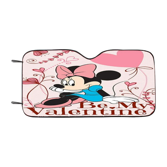 Be My Valentine Minnie Car Auto Sun Shade Windshield Cover
